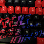 Gamers Theme Keycap Custom DIY Cartoon PBT Keycaps Cherry Profile Five Side Thermal Sub Accessories Red Axis Mechanical Keyboard