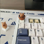 AttackFox Custom Capybara Cute Keycap Cartoon Animal Doll Anime Keycaps for Mechanical Keyboard Caps Kawaii Key Caps Gamer Gifts