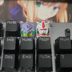 New Eva-01 Keycaps Creative Trendy Play Personalized Keycaps Desktop Decoration Mechanical Keyboard  Anime Theme Key Cap
