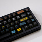 Expo Five-sided Fog-through keycap mechanical keyboard keycaps 122 key Black Cherry Profile adaptation wooting, etc.