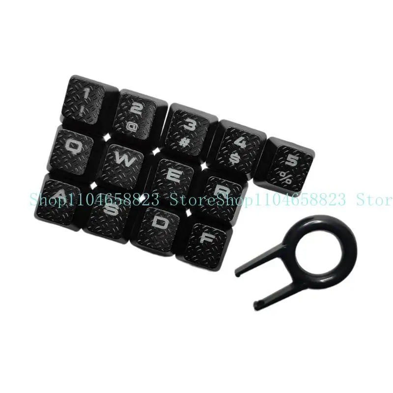 13Key Anti Slip Caps Mechanical Keyboard Keycaps Slip Proof with Backlights Enhances Typing and Gaming For K70 K95