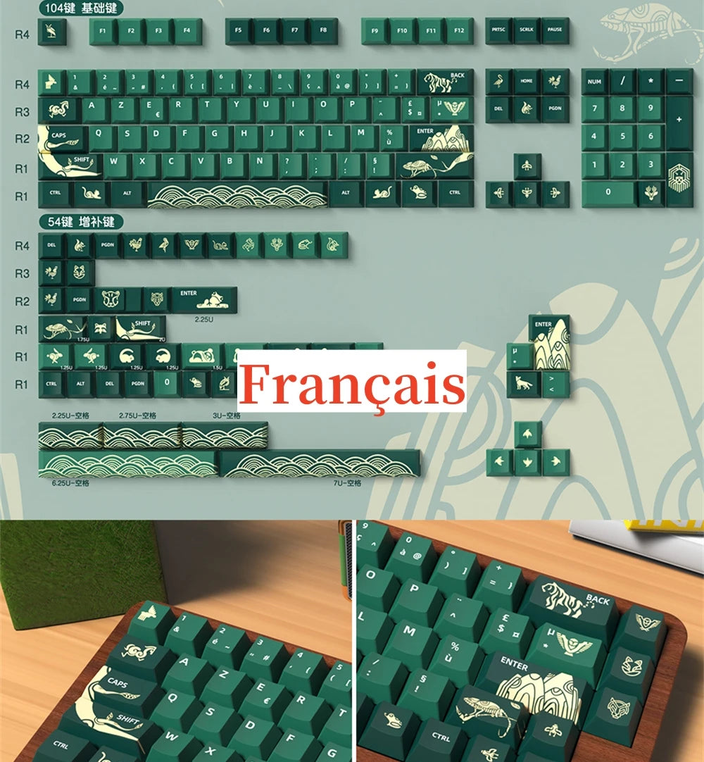 Spanish English Keycap Russian French Portuguese Korean German Japanese Keycap Cherry Height Cherry MX Switch Mechanical FD2 ISO