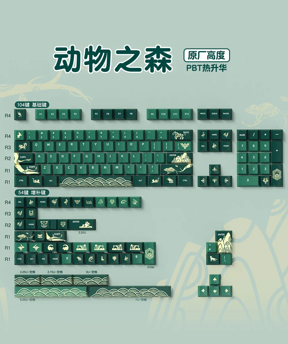 Spanish English Keycap Russian French Portuguese Korean German Japanese Keycap Cherry Height Cherry MX Switch Mechanical FD2 ISO
