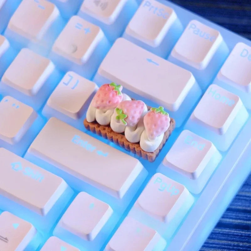 Creative Cute Personality Keycap Peripheral Keycap Custom A Birthday Present Keycap Suitable for Mechanical Keyboard Cross Shaft