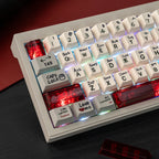 Red Transparent Keycap 10 key Cherry Profile PC keycap Space Bar 6.25U ESC Enter shift key Custom Keycap For Mechanical Keyboard