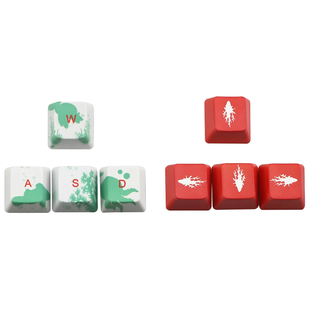 Coral sea keycap 6.25u Space bar ESC Entre keys Direction keys Sakura keycaps for Mechanical Gaming keyboar Key Cap