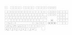 124 key Cute Cat Keycaps PBT Sublimation Moa Ball Cap White Minimalist Small Font Mechanical Keyboard Keycaps Korean English
