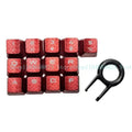 13Key Anti Slip Caps Mechanical Keyboard Keycaps Slip Proof with Backlights Enhances Typing and Gaming For K70 K95