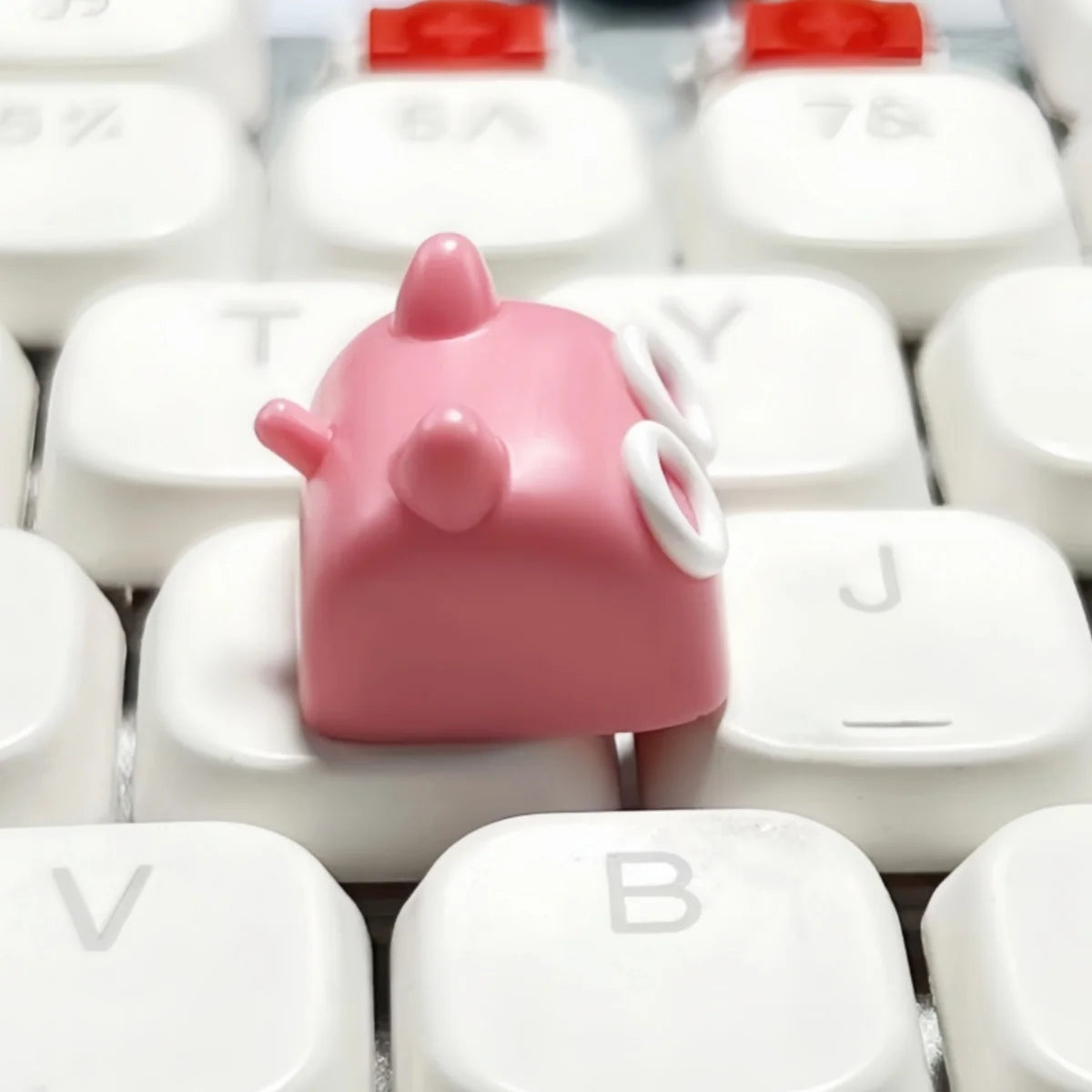 Anime Cute Little Cat Keycap Cartoon Cat Personalized Resin Kawaii Cartoon Girl MX Switch Keycaps Creative Keyboard Caps
