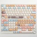 Sea Salt Cat Key Cap Party Pink Keycap MAO Profile Replacement Keycaps for Mechanical Keyboard 61 64 68 78 84 87 96 98 104 108