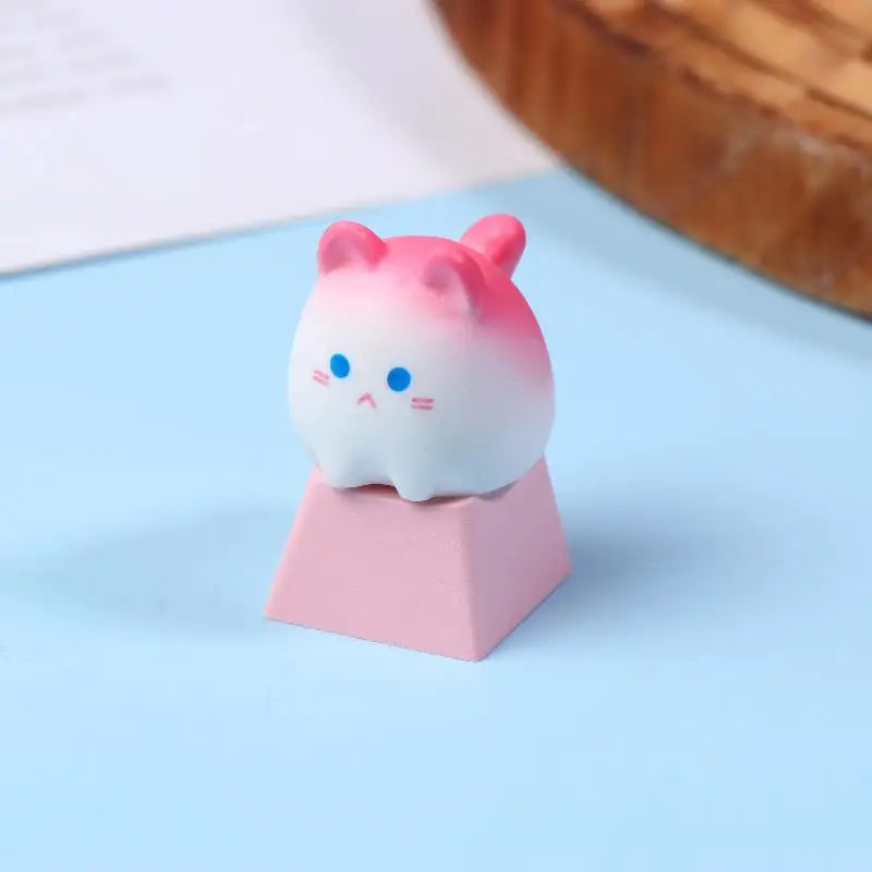 Cute Cartoon 3D Animal Keycap Mechanical Keyboard Caps OEM Height Keycap Kawaii DIY Keyboard Accessories Girl Gifts