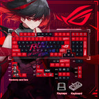Gamers Theme Keycap Custom DIY Cartoon PBT Keycaps Cherry Profile Five Side Thermal Sub Accessories Red Axis Mechanical Keyboard
