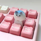 Cute Cartoon 3D Animal Keycap Mechanical Keyboard Caps OEM Height Keycap Kawaii DIY Keyboard Accessories Girl Gifts