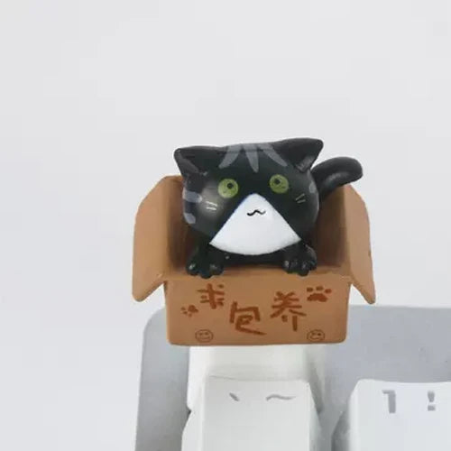 Customization Cute Cat Keycap Mechanical Keyboard Keycaps Artisan Anime Kawaii Keycap PBT Axis Cherry MX Cute Cat Diy Key Cap