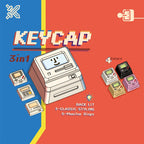 1 Set K-04 Keyboard Keycaps 3In1 For Mechanical Classic Retro Cute Transparent Key Cap Suit Cute Button Personalized Keycaps