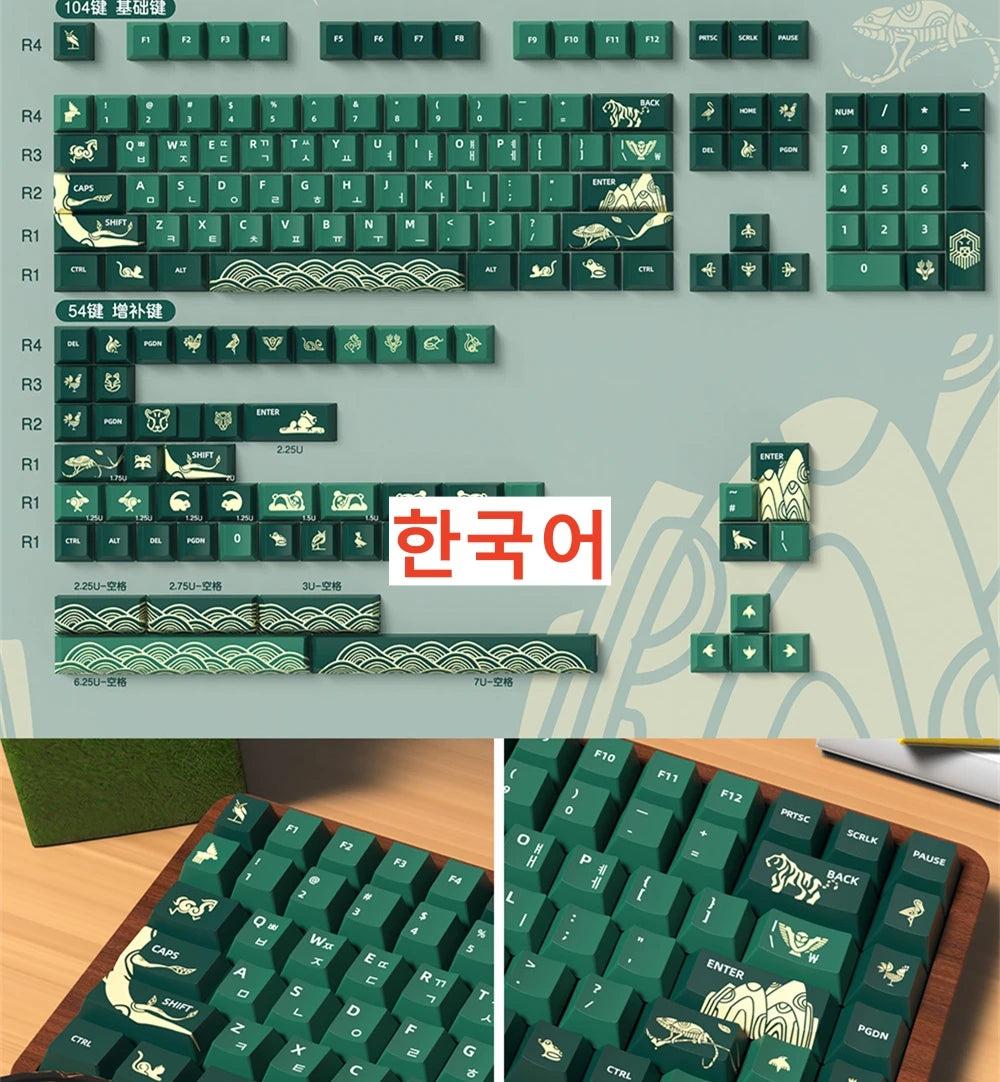 Spanish English Keycap Russian French Portuguese Korean German Japanese Keycap Cherry Height Cherry MX Switch Mechanical FD2 ISO