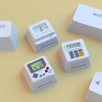 1 Set K-04 Keyboard Keycaps 3In1 For Mechanical Classic Retro Cute Transparent Key Cap Suit Cute Button Personalized Keycaps