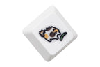 Cute Little Calico Cat Keycap Kitty Meme Keycap Dye Subbed keycaps for mx stem Gaming Mechanical Keyboards Orange White Black