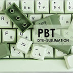 Keycaps Mechanical keyboardcaps PBT123keys low profile custom  Matcha  XDA Korean Russian Compatibility 61/64/68/87/104/108k