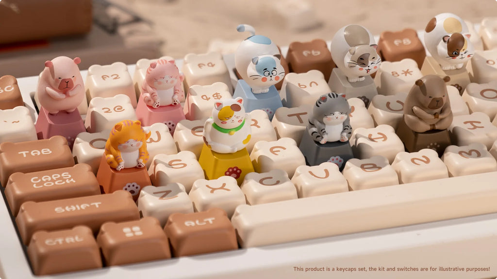 Akko Keycap Switch Tester Set for Cherry MX Mechanical Keyboard Decorative Personality Three-dimensional Keycap Kawaii Gift 9pcs