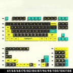 129 Keys Cyberpunk Keycap Cherry Profile Side Engraved Translucent Keycaps Pbt Custom Adapted Wooting Key Caps