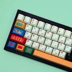 Mechanical Keyboard keycap Korean Spanish French Japanese German Russian Keycaps Cherry Profile PBT Key caps 7U Space ISO Enter