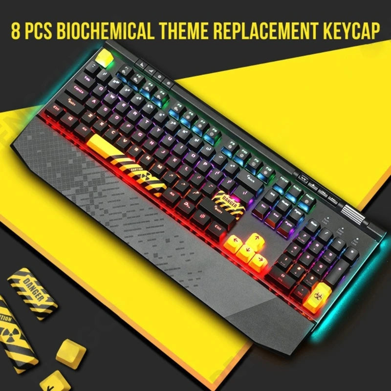 8PCS  PBT OEM Keycap Space Enter Direction Keys Caps 1.25U 10mm DyeSUB Personality for Mechanical Keyboard PBT Keycaps