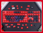Gamers Theme Keycap Custom DIY Cartoon PBT Keycaps Cherry Profile Five Side Thermal Sub Accessories Red Axis Mechanical Keyboard