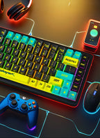 129 Keys Cyberpunk Keycap Cherry Profile Side Engraved Translucent Keycaps Pbt Custom Adapted Wooting Key Caps