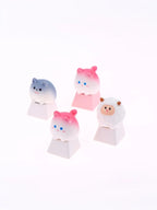 Cute Cartoon 3D Animal Keycap Mechanical Keyboard Caps OEM Height Keycap Kawaii DIY Keyboard Accessories Girl Gifts