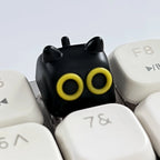 Anime Cute Little Cat Keycap Cartoon Cat Personalized Resin Kawaii Cartoon Girl MX Switch Keycaps Creative Keyboard Caps