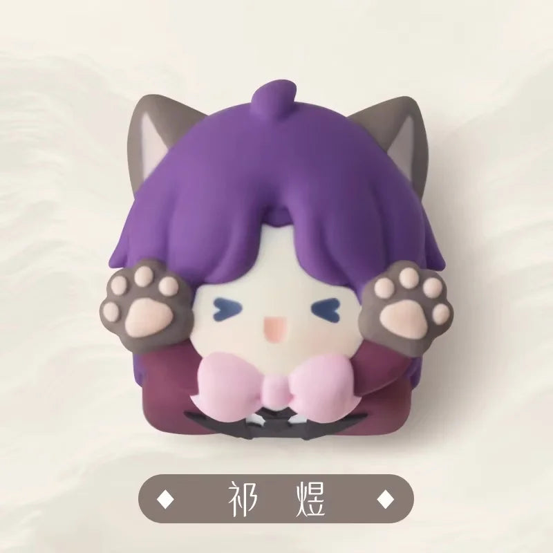 Ceke Love And Deepspace Keycaps Mechanical Keyboard Keycaps Cosplay Cat Ear Keycap Cartoon Kforce Back Customized Pc Accessories
