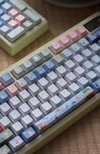 Keycap 143 Key Ergonomics PBT Thermal Sublimation Computer Accessories Blue Keycap For Mechanical Keyboard Customized Gifts