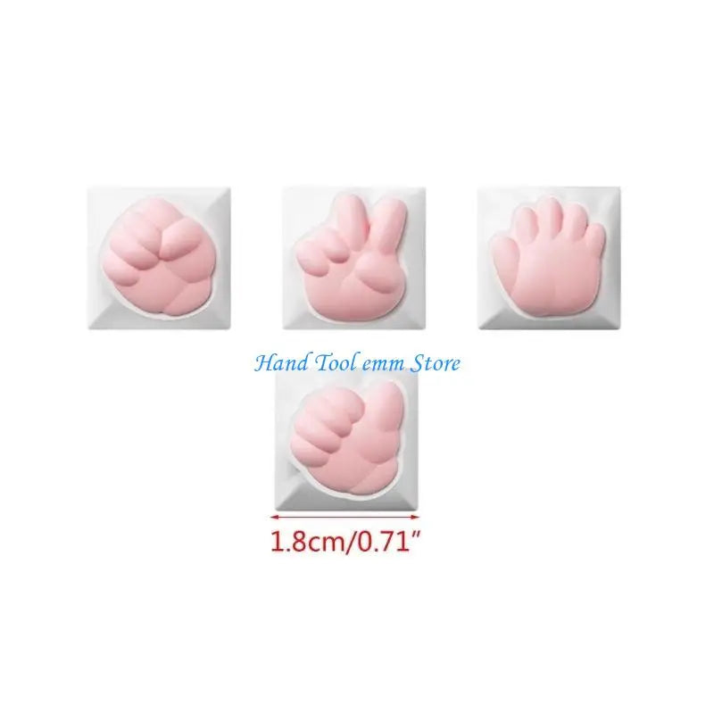 H37F Ergonomic and Comfortable Claw Keycap for Mechanical Keyboards Keys Caps