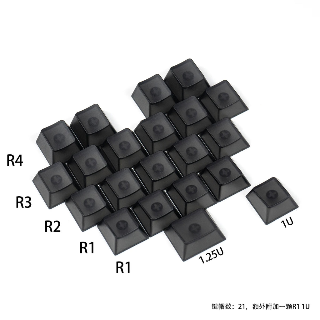 Red Transparent Keycap 10 key Cherry Profile PC keycap Space Bar 6.25U ESC Enter shift key Custom Keycap For Mechanical Keyboard