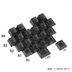 Red Transparent Keycap 10 key Cherry Profile PC keycap Space Bar 6.25U ESC Enter shift key Custom Keycap For Mechanical Keyboard