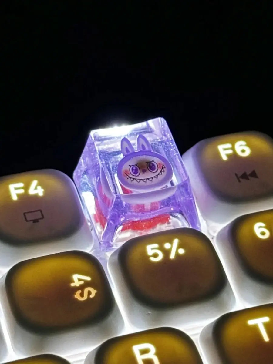 Cute Animal Keycap For Mechanical Keyboard Custom Kawaii Cartoon Collectibles Gifts 3D Resin Game Keycaps