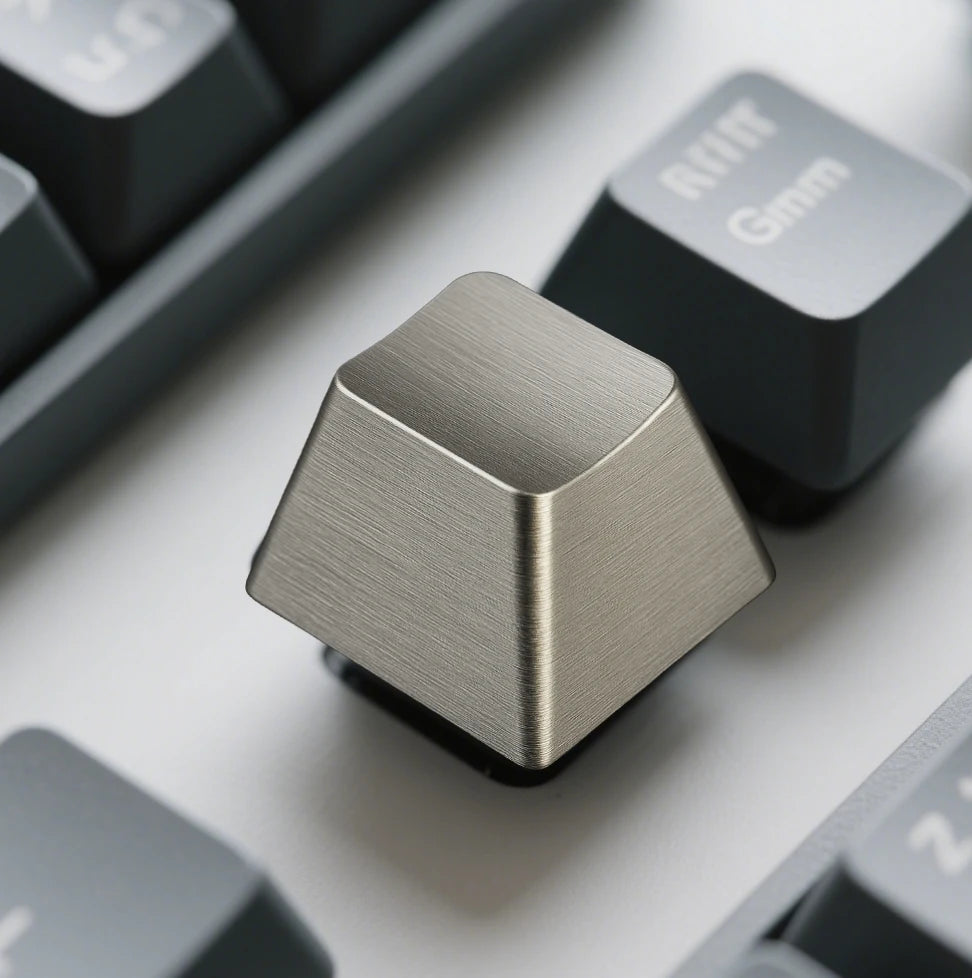 Aluminum Alloy Keycaps Metal Mechanical Keyboard Key Caps Lightweight Non Fading Engraved Shaft Body Keyboards Accessories