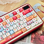 Hellokitty Kitty Cute Keycaps Set for Mechanical Keyboard 125 Keys PBT Material MOA Hight Keycaps Kawaii Cross Shaft Keycaps