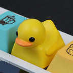 Cute Duck Keyboard Keycap Mechanical Keyboard Resin Duck Single Keycap Decor General Keyboard Replacement Parts Game Accessories