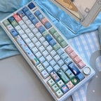 Keycap 143 Key Ergonomics PBT Thermal Sublimation Computer Accessories Blue Keycap For Mechanical Keyboard Customized Gifts