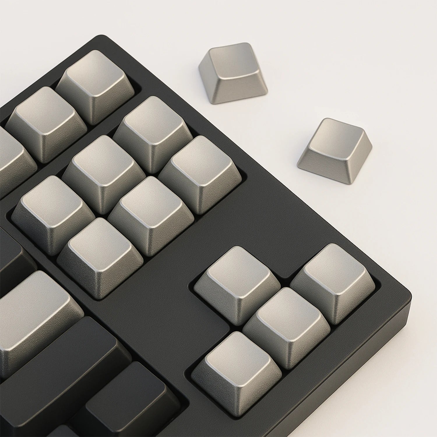 Aluminum Alloy Keycaps Metal Mechanical Keyboard Key Caps Lightweight Non Fading Engraved Shaft Body Keyboards Accessories