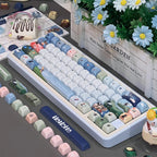 Keycap 143 Key Ergonomics PBT Thermal Sublimation Computer Accessories Blue Keycap For Mechanical Keyboard Customized Gifts