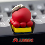 Octopus Burning Cute Keycaps Esc 1pcs Original Resin Cultural Creativity Personalized Customized Mechanical Keyboard Keycaps